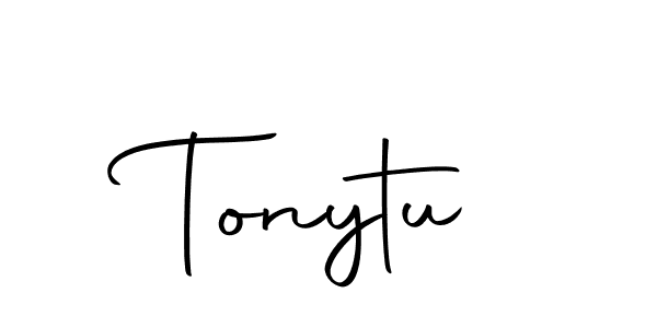 Create a beautiful signature design for name Tonytu. With this signature (Autography-DOLnW) fonts, you can make a handwritten signature for free. Tonytu signature style 10 images and pictures png