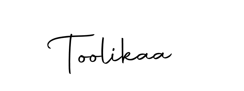 Similarly Autography-DOLnW is the best handwritten signature design. Signature creator online .You can use it as an online autograph creator for name Toolikaa. Toolikaa signature style 10 images and pictures png
