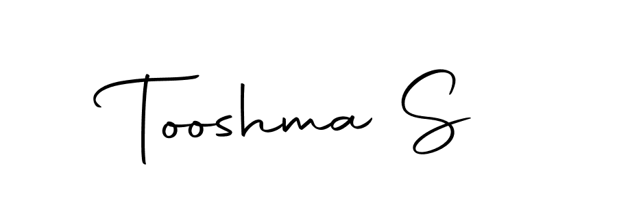 Design your own signature with our free online signature maker. With this signature software, you can create a handwritten (Autography-DOLnW) signature for name Tooshma S. Tooshma S signature style 10 images and pictures png