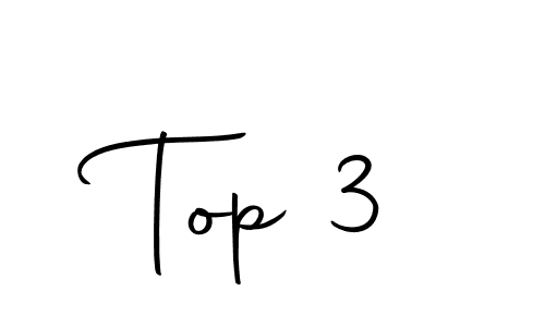 How to make Top 3 name signature. Use Autography-DOLnW style for creating short signs online. This is the latest handwritten sign. Top 3 signature style 10 images and pictures png