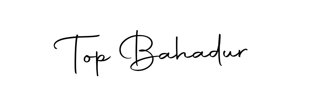 Create a beautiful signature design for name Top Bahadur. With this signature (Autography-DOLnW) fonts, you can make a handwritten signature for free. Top Bahadur signature style 10 images and pictures png