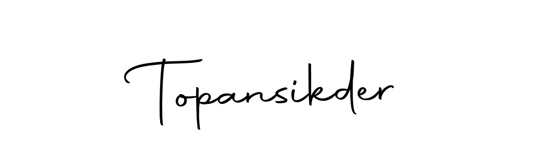 The best way (Autography-DOLnW) to make a short signature is to pick only two or three words in your name. The name Topansikder include a total of six letters. For converting this name. Topansikder signature style 10 images and pictures png