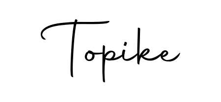 Stand out with a creative autograph for Topike. The Autography-DOLnW styling blends modern aesthetics with classic signature flourishes. Topike signature style 10 images and pictures png