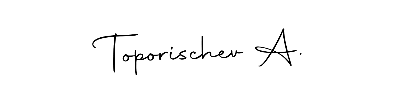 How to Draw Toporischev A. signature style? Autography-DOLnW is a latest design signature styles for name Toporischev A.. Toporischev A. signature style 10 images and pictures png