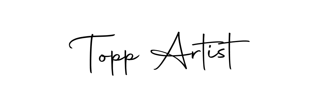 Make a beautiful signature design for name Topp Artist. With this signature (Autography-DOLnW) style, you can create a handwritten signature for free. Topp Artist signature style 10 images and pictures png