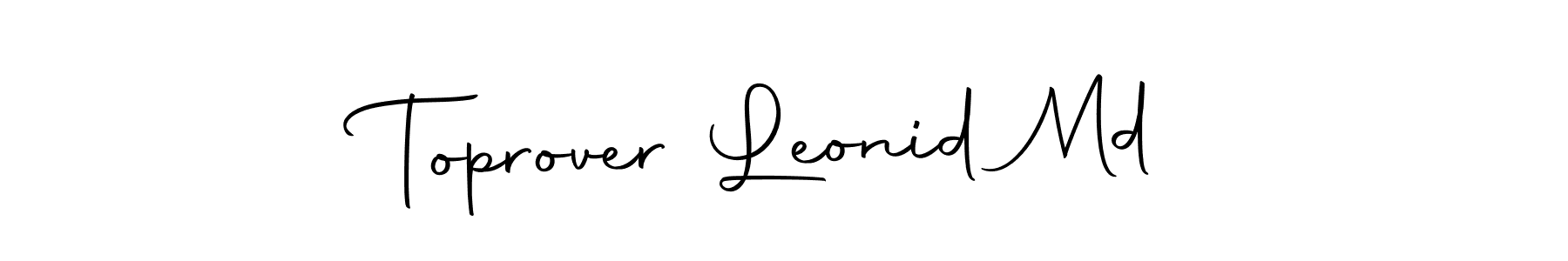 It looks lik you need a new signature style for name Toprover Leonid Md. Design unique handwritten (Autography-DOLnW) signature with our free signature maker in just a few clicks. Toprover Leonid Md signature style 10 images and pictures png
