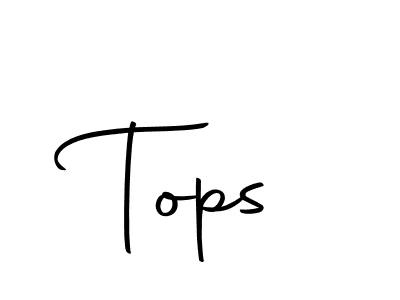 How to make Tops name signature. Use Autography-DOLnW style for creating short signs online. This is the latest handwritten sign. Tops signature style 10 images and pictures png