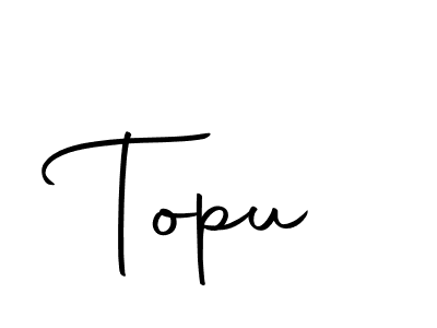 The best way (Autography-DOLnW) to make a short signature is to pick only two or three words in your name. The name Topu include a total of six letters. For converting this name. Topu signature style 10 images and pictures png