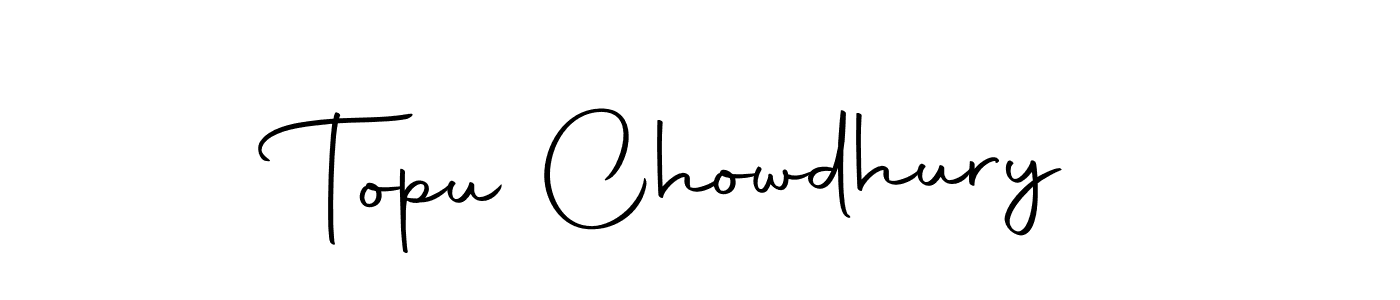 Design your own signature with our free online signature maker. With this signature software, you can create a handwritten (Autography-DOLnW) signature for name Topu Chowdhury. Topu Chowdhury signature style 10 images and pictures png