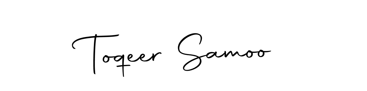 The best way (Autography-DOLnW) to make a short signature is to pick only two or three words in your name. The name Toqeer Samoo include a total of six letters. For converting this name. Toqeer Samoo signature style 10 images and pictures png