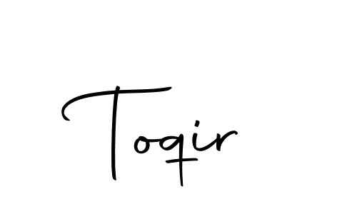 Use a signature maker to create a handwritten signature online. With this signature software, you can design (Autography-DOLnW) your own signature for name Toqir. Toqir signature style 10 images and pictures png