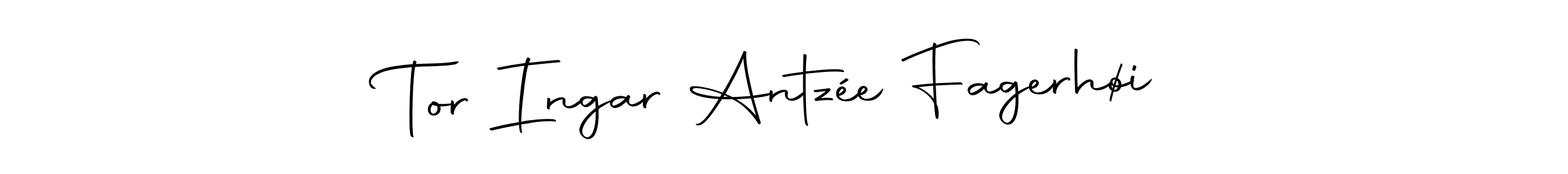 Similarly Autography-DOLnW is the best handwritten signature design. Signature creator online .You can use it as an online autograph creator for name Tor Ingar Antzée Fagerhøi. Tor Ingar Antzée Fagerhøi signature style 10 images and pictures png