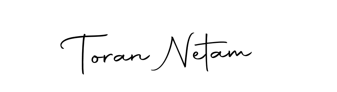 You should practise on your own different ways (Autography-DOLnW) to write your name (Toran Netam) in signature. don't let someone else do it for you. Toran Netam signature style 10 images and pictures png