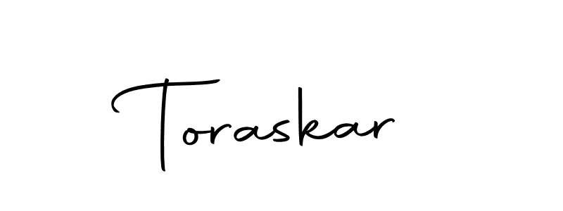 Create a beautiful signature design for name Toraskar. With this signature (Autography-DOLnW) fonts, you can make a handwritten signature for free. Toraskar signature style 10 images and pictures png