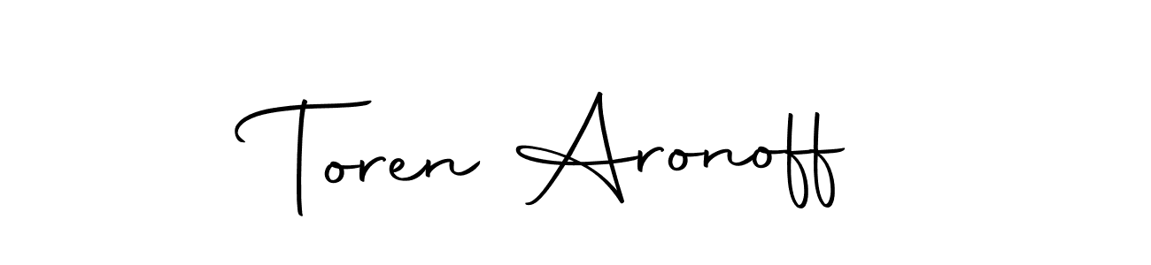 Design your own signature with our free online signature maker. With this signature software, you can create a handwritten (Autography-DOLnW) signature for name Toren Aronoff. Toren Aronoff signature style 10 images and pictures png