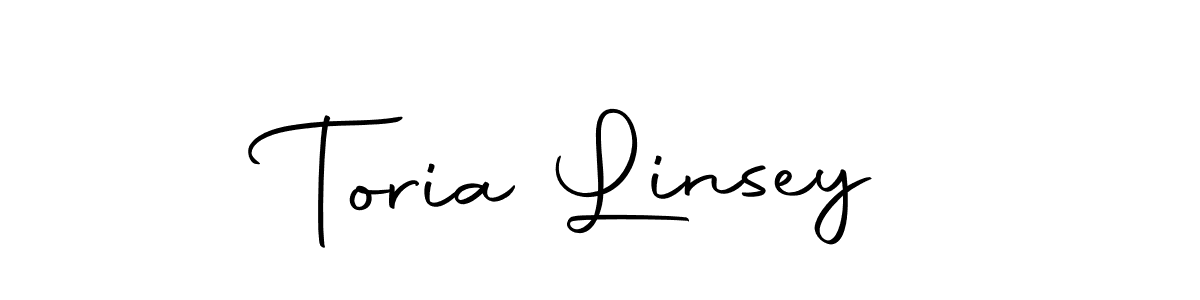 Autography-DOLnW is a professional signature style that is perfect for those who want to add a touch of class to their signature. It is also a great choice for those who want to make their signature more unique. Get Toria Linsey name to fancy signature for free. Toria Linsey signature style 10 images and pictures png