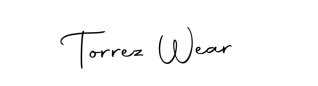 Make a beautiful signature design for name Torrez Wear. With this signature (Autography-DOLnW) style, you can create a handwritten signature for free. Torrez Wear signature style 10 images and pictures png