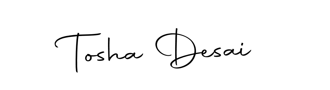 Make a beautiful signature design for name Tosha Desai. Use this online signature maker to create a handwritten signature for free. Tosha Desai signature style 10 images and pictures png