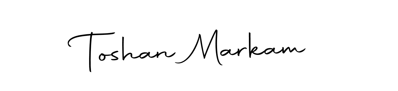 How to make Toshan Markam signature? Autography-DOLnW is a professional autograph style. Create handwritten signature for Toshan Markam name. Toshan Markam signature style 10 images and pictures png