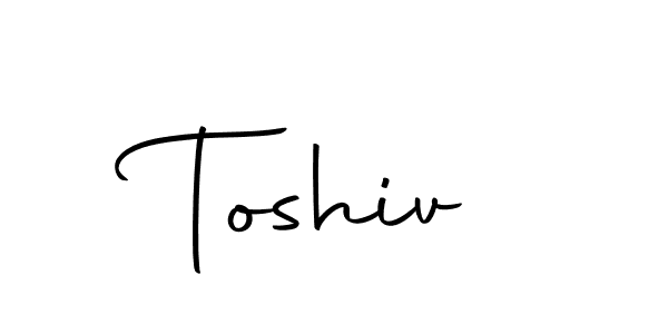 Make a beautiful signature design for name Toshiv. With this signature (Autography-DOLnW) style, you can create a handwritten signature for free. Toshiv signature style 10 images and pictures png