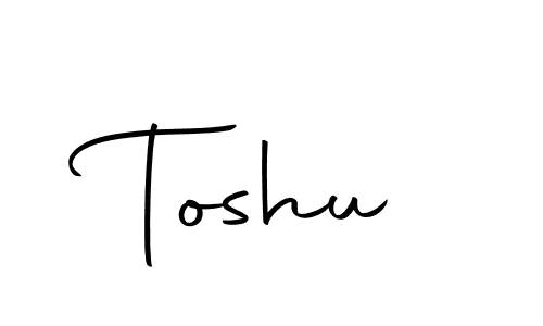 Toshu stylish signature style. Best Handwritten Sign (Autography-DOLnW) for my name. Handwritten Signature Collection Ideas for my name Toshu. Toshu signature style 10 images and pictures png