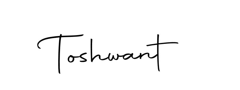 Design your own signature with our free online signature maker. With this signature software, you can create a handwritten (Autography-DOLnW) signature for name Toshwant. Toshwant signature style 10 images and pictures png