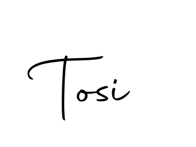 Create a beautiful signature design for name Tosi. With this signature (Autography-DOLnW) fonts, you can make a handwritten signature for free. Tosi signature style 10 images and pictures png