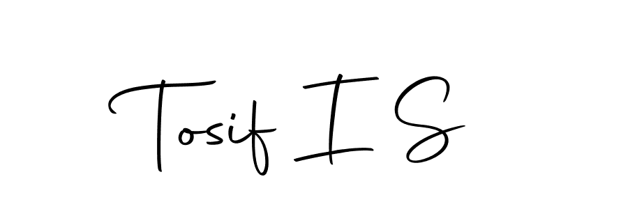 Make a beautiful signature design for name Tosif I S. With this signature (Autography-DOLnW) style, you can create a handwritten signature for free. Tosif I S signature style 10 images and pictures png