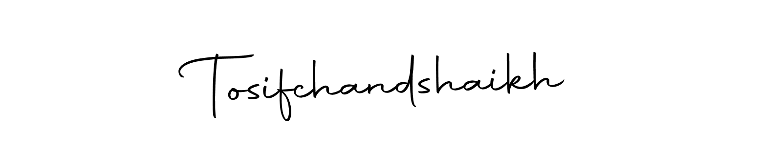 Make a beautiful signature design for name Tosifchandshaikh. With this signature (Autography-DOLnW) style, you can create a handwritten signature for free. Tosifchandshaikh signature style 10 images and pictures png