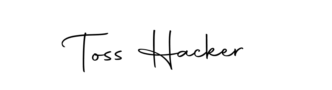 Create a beautiful signature design for name Toss Hacker. With this signature (Autography-DOLnW) fonts, you can make a handwritten signature for free. Toss Hacker signature style 10 images and pictures png