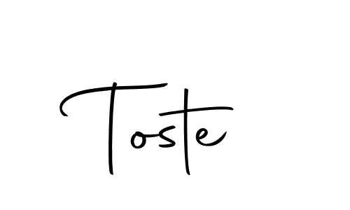 if you are searching for the best signature style for your name Toste. so please give up your signature search. here we have designed multiple signature styles  using Autography-DOLnW. Toste signature style 10 images and pictures png