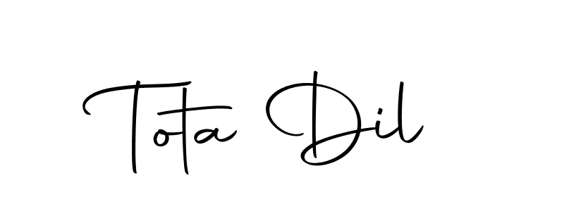 Tota Dil stylish signature style. Best Handwritten Sign (Autography-DOLnW) for my name. Handwritten Signature Collection Ideas for my name Tota Dil. Tota Dil signature style 10 images and pictures png