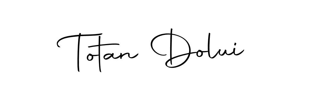 Create a beautiful signature design for name Totan Dolui. With this signature (Autography-DOLnW) fonts, you can make a handwritten signature for free. Totan Dolui signature style 10 images and pictures png