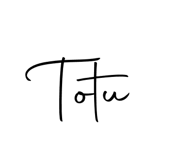 Use a signature maker to create a handwritten signature online. With this signature software, you can design (Autography-DOLnW) your own signature for name Totu. Totu signature style 10 images and pictures png