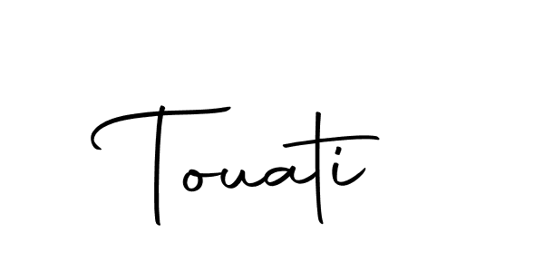 Make a beautiful signature design for name Touati. With this signature (Autography-DOLnW) style, you can create a handwritten signature for free. Touati signature style 10 images and pictures png