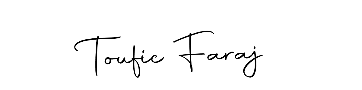 Similarly Autography-DOLnW is the best handwritten signature design. Signature creator online .You can use it as an online autograph creator for name Toufic Faraj. Toufic Faraj signature style 10 images and pictures png