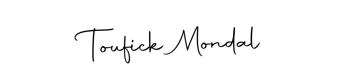 Use a signature maker to create a handwritten signature online. With this signature software, you can design (Autography-DOLnW) your own signature for name Toufick Mondal. Toufick Mondal signature style 10 images and pictures png