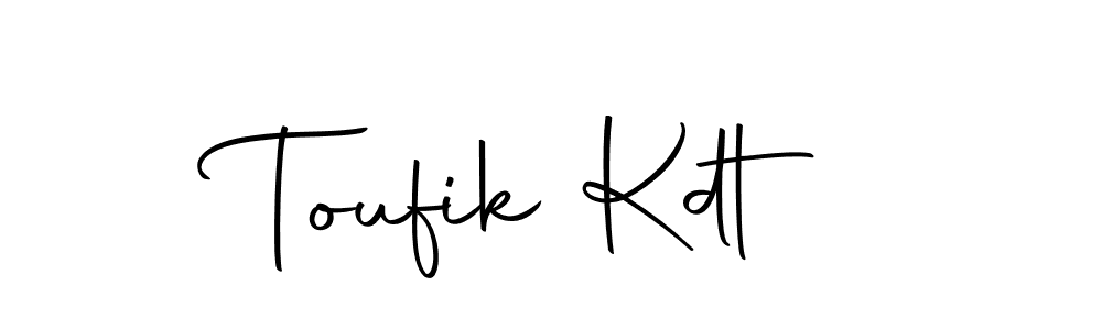 You should practise on your own different ways (Autography-DOLnW) to write your name (Toufik Kdt) in signature. don't let someone else do it for you. Toufik Kdt signature style 10 images and pictures png