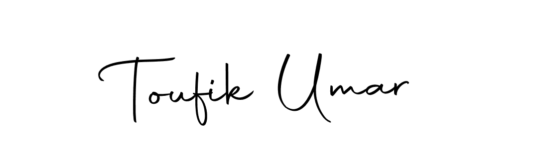 Design your own signature with our free online signature maker. With this signature software, you can create a handwritten (Autography-DOLnW) signature for name Toufik Umar. Toufik Umar signature style 10 images and pictures png