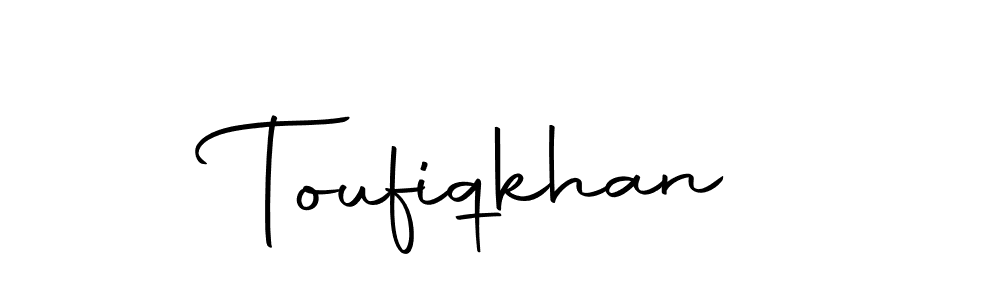 You can use this online signature creator to create a handwritten signature for the name Toufiqkhan. This is the best online autograph maker. Toufiqkhan signature style 10 images and pictures png