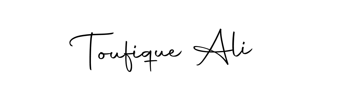 Design your own signature with our free online signature maker. With this signature software, you can create a handwritten (Autography-DOLnW) signature for name Toufique Ali. Toufique Ali signature style 10 images and pictures png