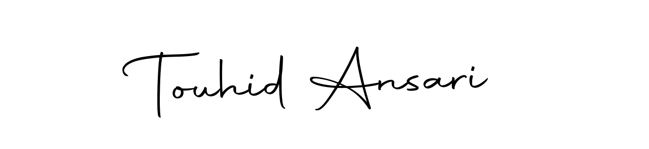 Touhid Ansari stylish signature style. Best Handwritten Sign (Autography-DOLnW) for my name. Handwritten Signature Collection Ideas for my name Touhid Ansari. Touhid Ansari signature style 10 images and pictures png