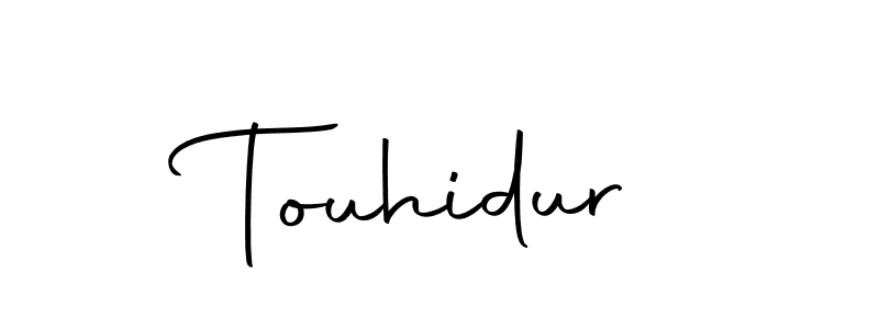 How to make Touhidur name signature. Use Autography-DOLnW style for creating short signs online. This is the latest handwritten sign. Touhidur signature style 10 images and pictures png