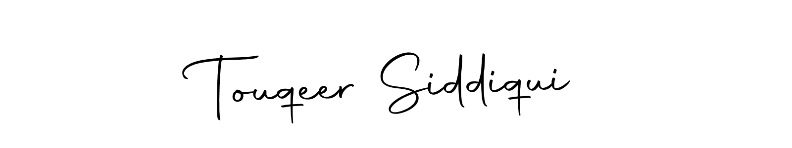 How to Draw Touqeer Siddiqui signature style? Autography-DOLnW is a latest design signature styles for name Touqeer Siddiqui. Touqeer Siddiqui signature style 10 images and pictures png