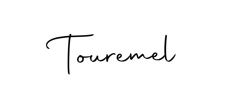 How to make Touremel name signature. Use Autography-DOLnW style for creating short signs online. This is the latest handwritten sign. Touremel signature style 10 images and pictures png