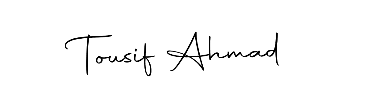 How to Draw Tousif Ahmad signature style? Autography-DOLnW is a latest design signature styles for name Tousif Ahmad. Tousif Ahmad signature style 10 images and pictures png