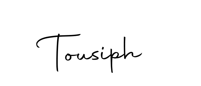 Design your own signature with our free online signature maker. With this signature software, you can create a handwritten (Autography-DOLnW) signature for name Tousiph. Tousiph signature style 10 images and pictures png