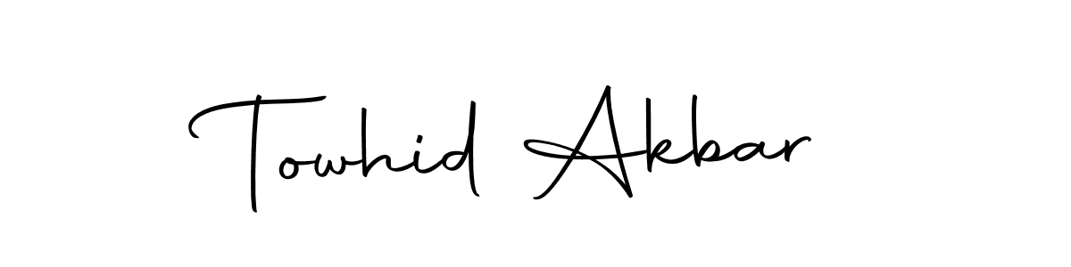 You should practise on your own different ways (Autography-DOLnW) to write your name (Towhid Akbar) in signature. don't let someone else do it for you. Towhid Akbar signature style 10 images and pictures png