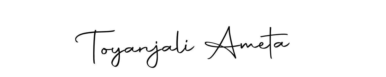 Here are the top 10 professional signature styles for the name Toyanjali Ameta. These are the best autograph styles you can use for your name. Toyanjali Ameta signature style 10 images and pictures png