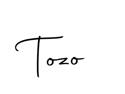 Use a signature maker to create a handwritten signature online. With this signature software, you can design (Autography-DOLnW) your own signature for name Tozo. Tozo signature style 10 images and pictures png